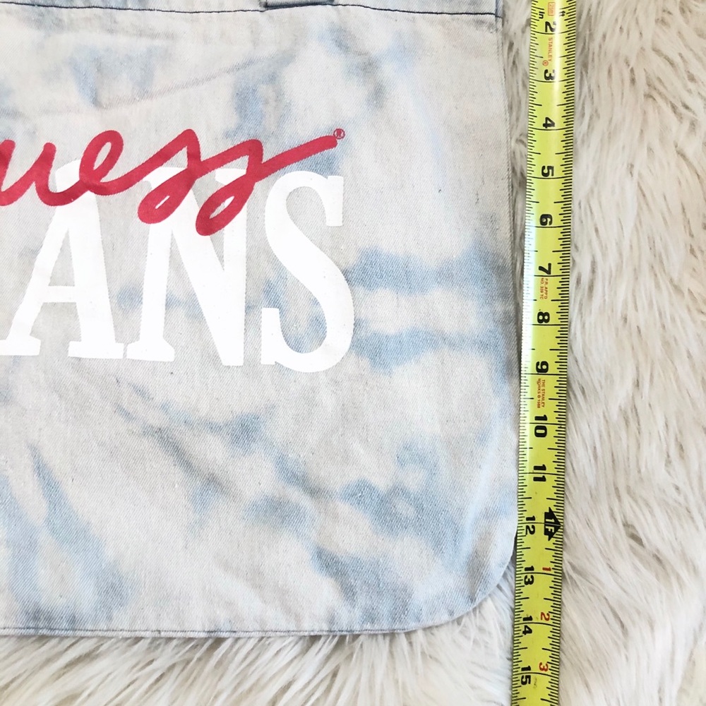🔴SOLD🔴 GUESS Jeans Bleach Dye Hand Bag - Picture 7 of 8